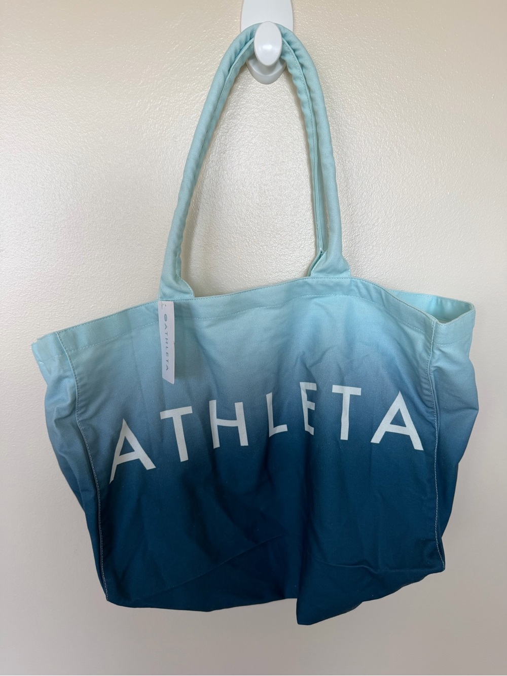 ATHLETA Turquoise & Aqua Ombré Tote Bag